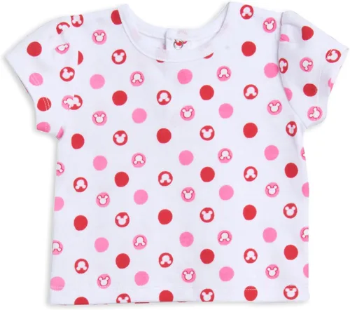 Miniatura 4 de Disney Minnie Mouse - Conjunto de 3 piezas de camiseta y diadema de rizo francés para bebés y niñas
