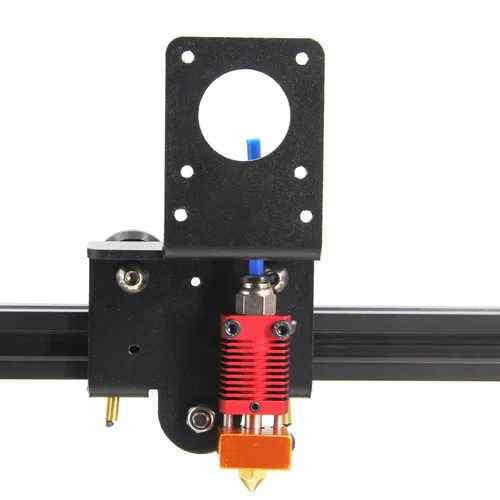 Miniatura 4 de Placa de soporte de extrusora de engranajes dual de accionamiento directo, filamentos flexibles de impresión fácil para impresora 3D Ender-3, Ender