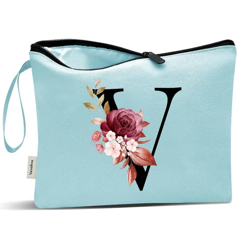 Miniatura 237 de Vavabox A-Z Bolsa de Maquillaje Personalizada, Regalos de Cumpleaños para Mujeres y Mamá, Regalos para la Mejor Amiga, Bolsa de Cosméticos