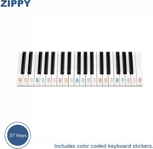 Miniatura 4 de Teclado de piano para niños ZIPPY, piano digital de 37 teclas para niños, juguete de instrumento musical educativo, piano de madera para niñas