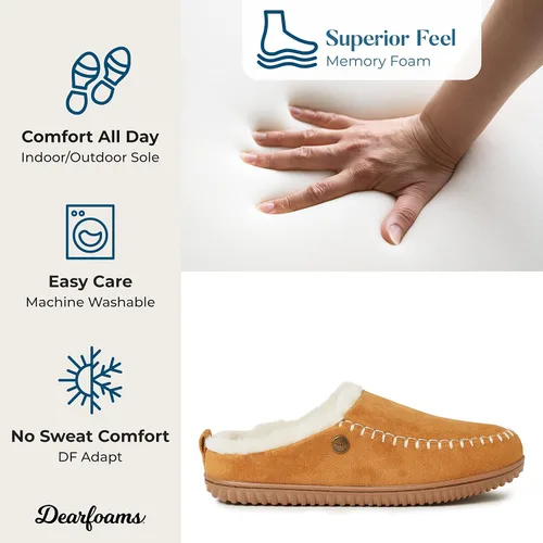 Miniatura 7 de Dearfoams Alpine Bern - Pantuflas tipo zueco para mujer