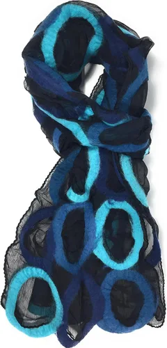 Miniatura 2 de Handmade Felted lana merino Long de la Seda Arte Anillo Bufanda Comercio Justo