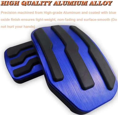 Miniatura 3 de 2 fundas antideslizantes de aluminio para pedal de freno y acelerador de gas para Ford F-150 2015 2016 2017 2018 2019 2020, no compatibles con F150