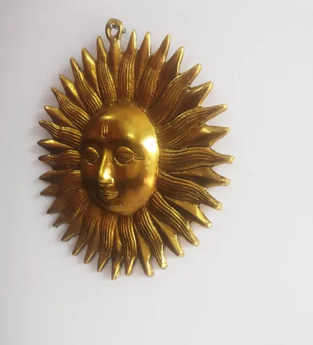 Miniatura 4 de PARIJAT HANDICRAFT Ídolo colgante de pared de aluminio para Vastu, buena suerte, éxito y prosperidad para energía positiva para la decoración