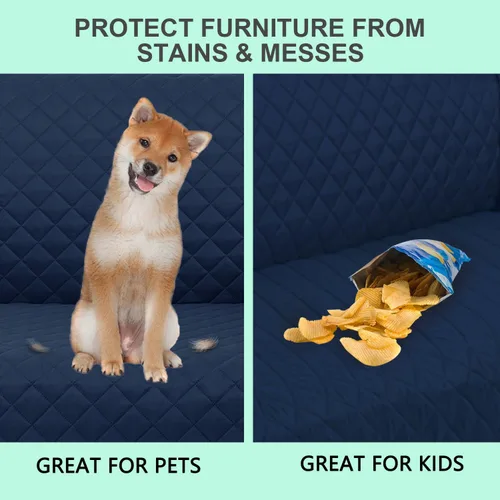 Miniatura 5 de Fundas para silla reclinable, reversible, funda de sofá para mascotas, protector de muebles para niños perezosos