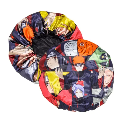 Gorro de diseño sedoso con banda elástica suave, gorro ajustable para mujeres y hombres para dormir, cómodo gorro de tela de satén (grupo Akat)