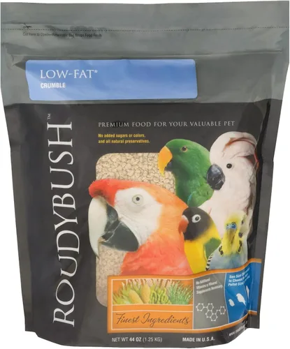 Miniatura 14 de RoudyBush Alimento bajo en grasa para pájaros y pollitos adultos, comida diaria para aves, pellets hechos con maíz, trigo y soja, pellets bajos