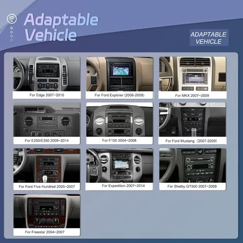 Miniatura 9 de Radio de coche Android 2G+64G para Ford F150 2004-2008 / F250 F350 2006-2010, 7 pulgadas IPS HD pantalla táctil estéreo de coche con CarPlay Andriod