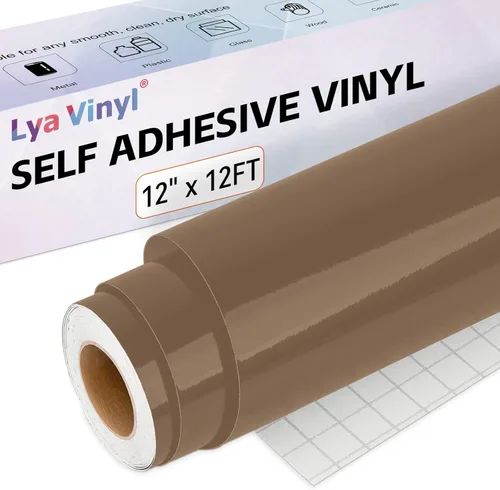 Miniatura 9 de Lya Vinyl Paquete de 12 vinilos permanentes de color rosa intenso brillante, hojas de vinilo autoadhesivas de 12 x 12 pulgadas para calcomanías