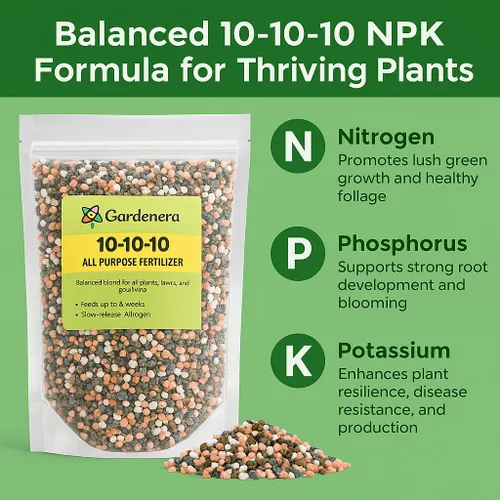 Miniatura 6 de Fertilizante para plantas de liberación rápida 10-10-10 Fertilizante multiusos 10 para árboles frutales, árboles de hoja perenne, verduras