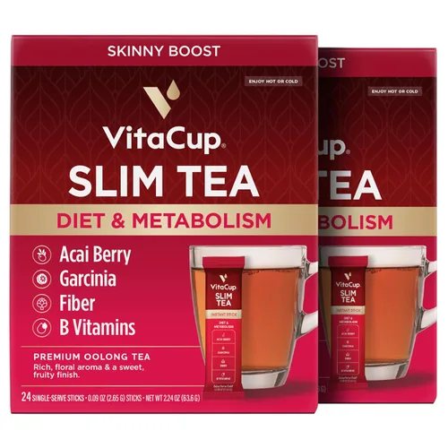Miniatura 16 de VitaCup Paquetes instantáneos de té verde, mejora la energía y la desintoxicación con matcha, moringa, vitaminas B, D3, fibra, keto, paleo, vegano
