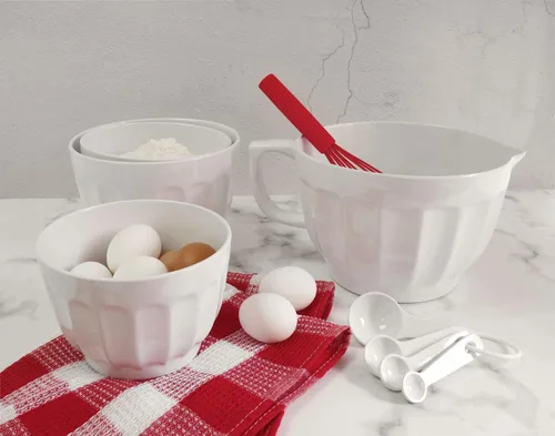 Miniatura 4 de UP Juego de 4 tazas medidoras de melamina estilo latte, herramientas profesionales de anidación para hornear y cocinar para ingredientes líquidos