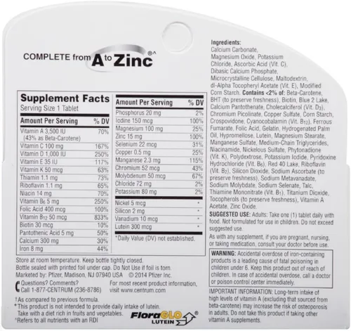 Miniatura 2 de Centrum Tabletas multivitamínicas plateadas, mujeres 50+, 100 ea (paquete de 4)