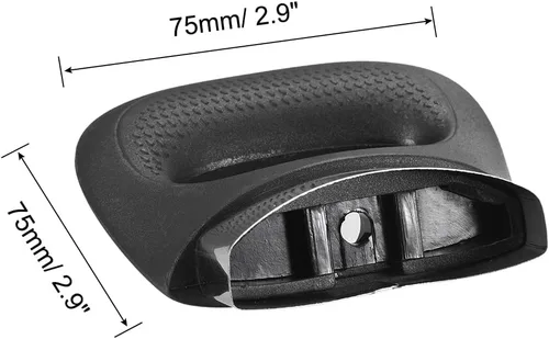 Miniatura 2 de MECCANIXITY Mango lateral de repuesto para sartén de acero inoxidable, mango de olla de freír, color negro, plateado, 2.953 x 2.953 in, paquete de 4