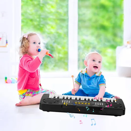 Miniatura 7 de Raimy Piano de teclado de 37 teclas para niños, aprendizaje temprano, educativo, portátil, instrumento musical electrónico, juguetes de regalo