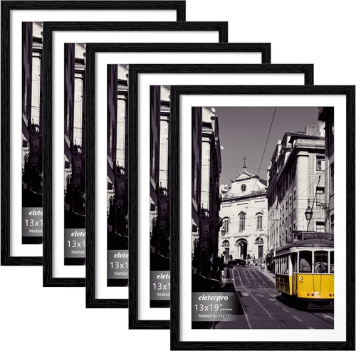 Miniatura 35 de eletecpro - Juego de 10 marcos de fotos de 5 x 7 pulgadas, collage de marcos de fotos para decoración de pared, muestra fotos de 4 x 6
