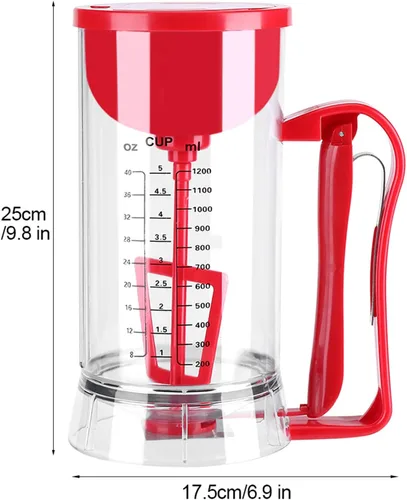Miniatura 5 de Dispensador eléctrico de revolteo, dispensador de mezclador eléctrico inalámbrico con batería, máquina para hacer panqueques, cupcakes, waffle