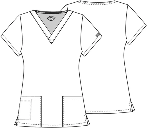 Miniatura 10 de Dickies Women's EDS Signature Scrubs 86706 Missy Fit V-Neck Top