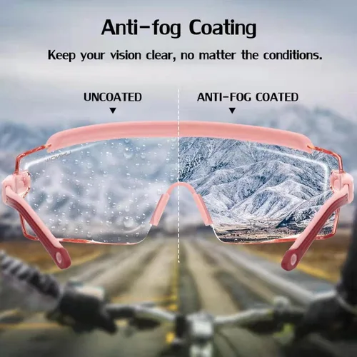 Miniatura 3 de UKNOW Anteojos de seguridad sobre lentes, gafas de seguridad antivaho protección ocular envolvente, gafas protectoras ANSI Z87.1 Rosa