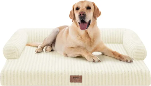 Miniatura 29 de Cama ortopédica impermeable para perros pequeños, cama para perros de tamaño mediano, cómoda cama para mascotas y gatos con lados, funda extraíble
