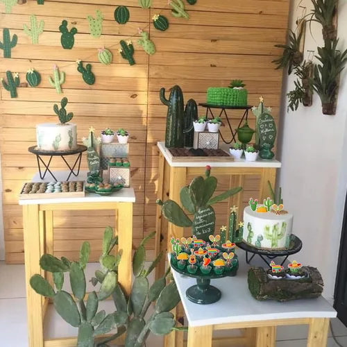 Miniatura 6 de 32 piezas de decoración para cupcakes de fiesta mexicana montados con cactus, burro, maraca, sombrero, guitarra, magdalenas, temática de fiesta