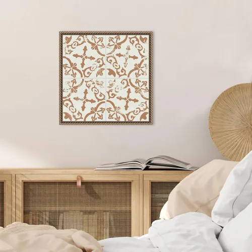 Miniatura 5 de Amanti Art Lienzo enmarcado para pared, azulejos de cerámica II de 16 x 16 pulgadas, por Melissa Wang, lienzo enmarcado para pared, obras de arte