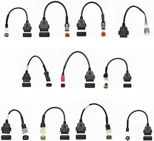 OBD2 Connector Motorcycle Motobike Fit for YA for HON Moto for Suz for Du OBD 2 Extension Cable for Kaw(for Duc 4pin)