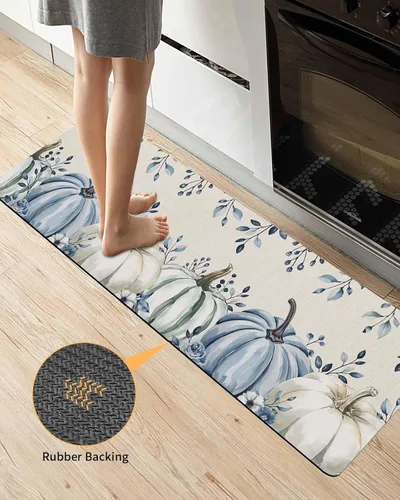 Miniatura 4 de Tapete de baño de otoño para bañera, antideslizante, de secado rápido y absorbente, de tierra de diatomeas, para ducha, fregadero de cocina