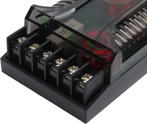 Miniatura 7 de Crossover pasivo de audio para automóvil, 2 vías de audio para automóvil, crossover sobrecorriente, disipación de calor, universal, divisor