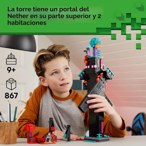 Miniatura 2 de LEGO Minecraft The Enderman Tower - Juguete de construcción para niños y niñas - Set de construcción de videojuegos para niños, edades 9+ - 2