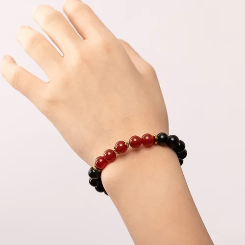 Miniatura 23 de Pulseras de cristal con cuentas de Charka para mujer, hechas a mano con aventurina verde de 0.315 pulgadas (0.315 in), pulseras de piedra de cristal