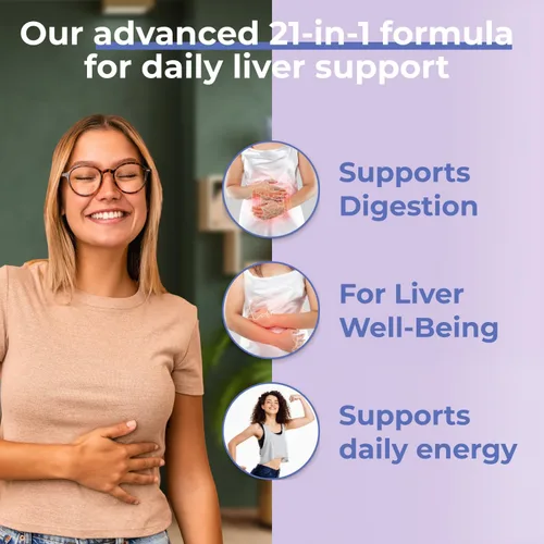 Miniatura 2 de Avenir Nutrition Liver Shield & Cleanse Suplemento de desintoxicación y reparación de limpieza hepática a base de hierbas Suplementos