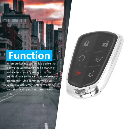 Miniatura 3 de HYQ2AB - Llavero remoto de entrada sin llave de 315 Mhz con 6 botones para Cadillac Escalade 2015-2019 Reemplazar 13580812 13544036 13510242 13598511