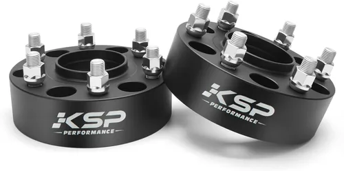 Miniatura 11 de Espaciadores de rueda KSP 6X5.5 para Silverado Sierra, 1.5" (38 mm) Espaciadores forjados reales con 78.1 mm de perforación de buje M14x1.5 Tacos