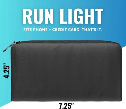 Miniatura 2 de Bolsa para correr, soporte delgado para teléfono con ranura para tarjeta de crédito, riñonera para hombres y mujeres, riñonera para corredores