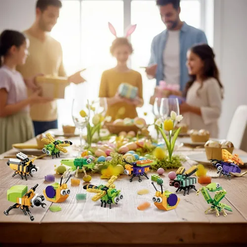Miniatura 6 de BRICHBROW Recuerdos de fiesta para niños, paquete de 12 bloques de construcción de animales para bolsas de regalos, rellenos de calcetines, premios