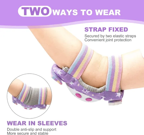 Miniatura 4 de Rainbow Unicorn - Patines para niños con equipo de protección, morado, talla S