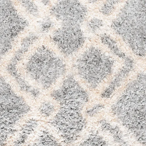 Miniatura 8 de SAFAVIEH Berber Shag Collection - Alfombra decorativa, 2 x 4 pies, diseño marroquí, color gris y crema, no desprende pelusa y de fácil cuidado, 1.2