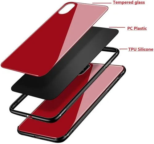Miniatura 5 de Fundas diseñadas para Samsung Note 10 Plus con parte trasera de calidad de vidrio templado+carcasa híbrida de TPU marco, cubiertas delgadas
