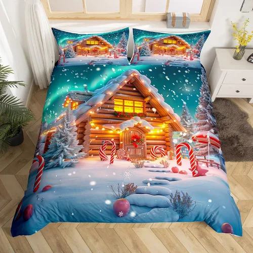 Miniatura 15 de Erosebridal Juego de ropa de cama de hurón para niños, funda de edredón de animales salvajes, bonita funda de edredón de vida silvestre para niños