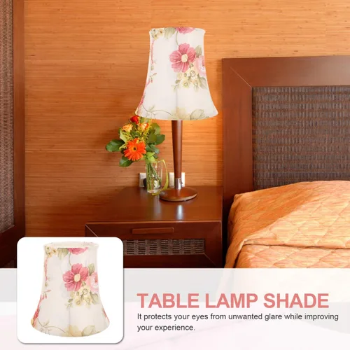 Miniatura 3 de Baluue Lámpara de mesa de tela cubierta de luz para lámpara de escritorio E27 reemplazo de piso de cabecera 5.90 pulgadas diseño simple fácil