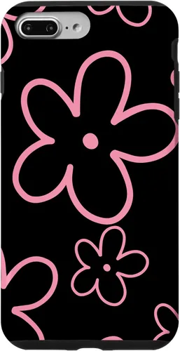 Miniatura 12 de Pink Black Flower Retro Modern Boho Floral Aesthetics Case for iPhone 17