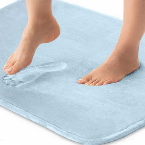 Miniatura 13 de GORILLA GRIP Alfombras de Baño de Espuma Viscoelástica, Tapetes de Baño de Terciopelo Suave y Absorbente, Puntos Duraderos en la Parte Inferior