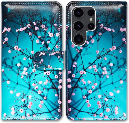 Miniatura 24 de Bcov Funda para Galaxy S23 Ultra, funda de piel con tapa para Samsung Galaxy S23 Ultra con ranura para tarjeta y soporte para Samsung Galaxy S23