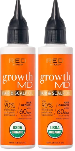 Miniatura 7 de RED by Kiss Aceite fortalecedor del cabello con aceites orgánicos 100% naturales y certificados por USDA para el crecimiento del cuero cabelludo