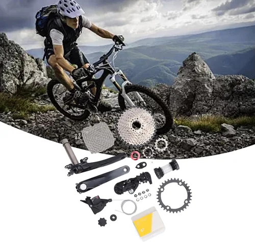 Miniatura 2 de Airshi Casete de velocidad de bicicleta, 11 a 40T Drop Gear Design 9 Speed Groupset para refit
