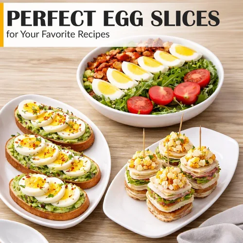 Miniatura 9 de CraftyCrocodile Cortador de Huevos para Huevos Duros - 3 Modos de Corte, Cortador de Huevos, Picador de Acero Inoxidable Resistente - Herramienta