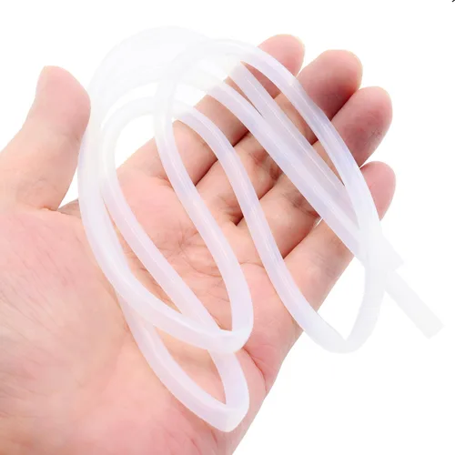 Miniatura 5 de Tubo de silicona de 5/32 pulgadas (4mm) de diámetro interior x 1/4 pulgadas (6mm) de diámetro exterior transparente flexible de goma de silicona