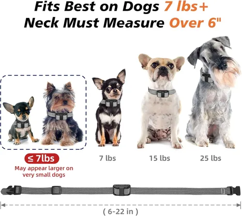 Miniatura 4 de Collar de Choque para Perro Más Pequeño, Collar de Entrenamiento de Perro Más Ligero con Control Remoto para Perros Pequeños de 5 a 15 libras