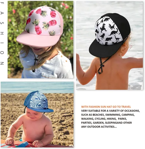 Miniatura 15 de Sombrero de béisbol para niños, sombrero de protección solar para niños pequeños, sombreros de algodón, sombrero de sol para bebés, niñas y niños